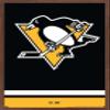 Trends International NHL Pittsburgh Penguins - Logo 21 Wall Poster, 22.375" x 34", Mahogany Framed Version view 1