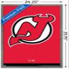Trends International NHL New Jersey Devils - Logo 21 Wall Poster, 22.375" x 34", Barnwood Framed Version view 3