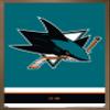 Trends International NHL San Jose Sharks - Logo 21 Wall Poster, 22.375" x 34", Bronze Framed Version view 1