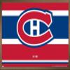 Trends International NHL Montreal Canadiens - Logo 21 Wall Poster, 14.725" x 22.375", Bronze Framed Version view 1
