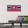 Trends International NHL Montreal Canadiens - Logo 21 Wall Poster, 14.725" x 22.375", Bronze Framed Version view 2