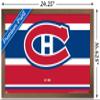 Trends International NHL Montreal Canadiens - Logo 21 Wall Poster, 14.725" x 22.375", Bronze Framed Version view 3