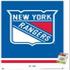 Trends International NHL New York Rangers - Logo 21 Wall Poster, 22.37" x 34.00", Premium Poster & Push Pin Bundle view 1