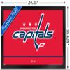 Trends International NHL Washington Capitals - Logo 21 Wall Poster, 14.725" x 22.375", Black Framed Version view 3
