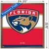 Trends International NHL Florida Panthers - Logo 21 Wall Poster, 22.375" x 34", Bronze Framed Version view 3