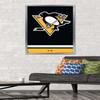 Trends International NHL Pittsburgh Penguins - Logo 21 Wall Poster, 22.375" x 34", Silver Framed Version view 2