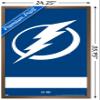 Trends International NHL Tampa Bay Lightning - Logo 21 Wall Poster, 22.375" x 34", Bronze Framed Version view 3