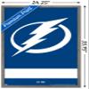 Trends International NHL Tampa Bay Lightning - Logo 21 Wall Poster, 22.375" x 34", Barnwood Framed Version view 3