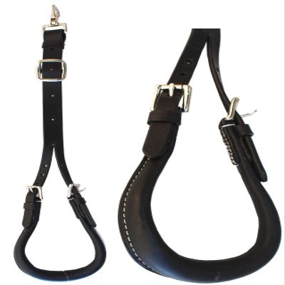 CHALLENGER Horse Western Working Tack Black Leather Single Strap Crupper 975BK7005