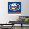 Trends International NHL New York Islanders - Logo 21 Wall Poster, 22.37" x 34.00", Premium Poster & Push Pin Bundle view 2
