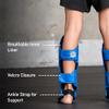 Elite Sports Muay Thai MMA Kickboxing Boys and Girls Shin Guards for Age 4 to 8 Years, Instep Guard Sparring Protective Leg Shin Kick Pads for Kids (Medium, Blue) view 3