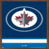 Trends International NHL Winnipeg Jets - Logo 21 Wall Poster, 22.375" x 34", Mahogany Framed Version view 1