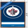 Trends International NHL Winnipeg Jets - Logo 21 Wall Poster, 22.375" x 34", Mahogany Framed Version view 3