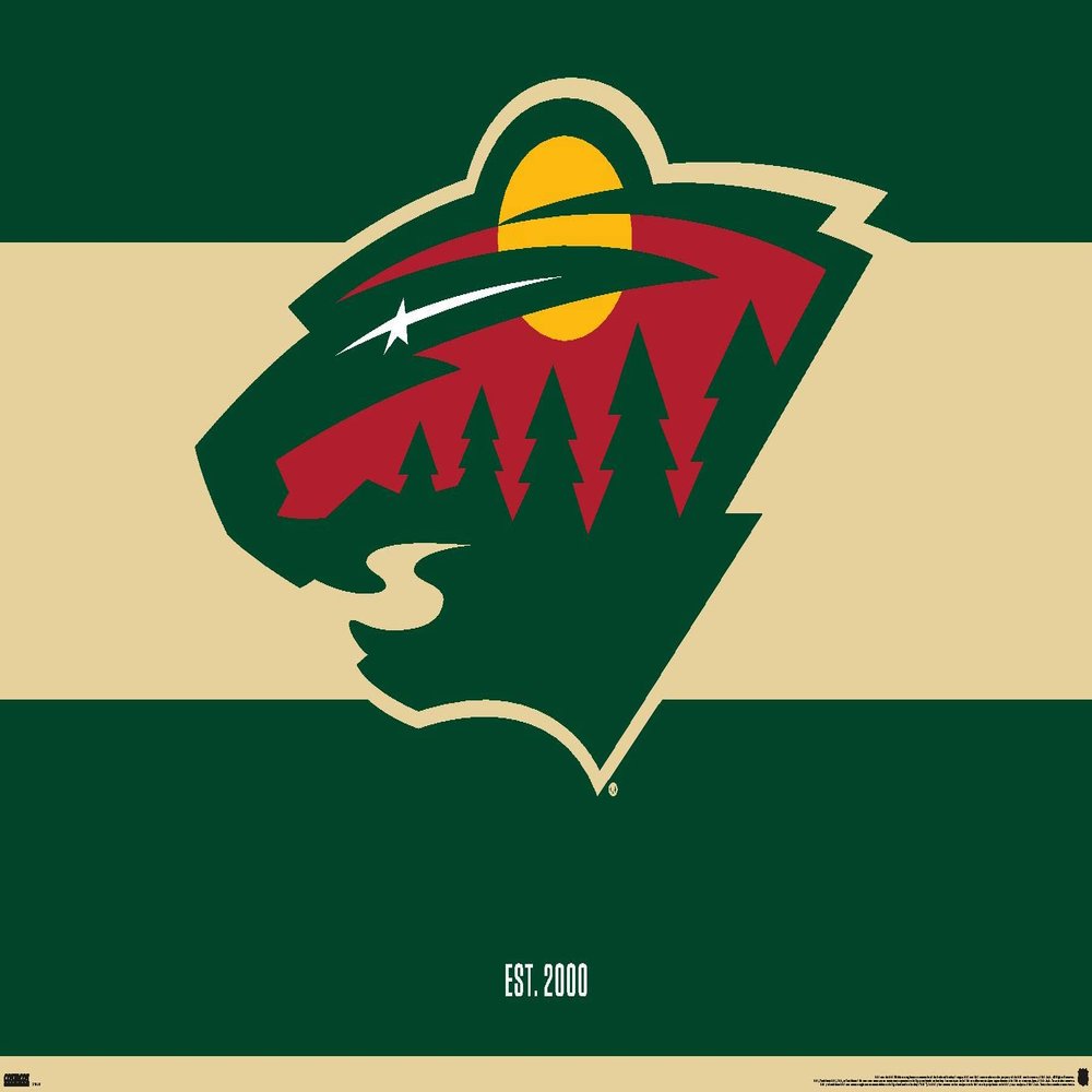 Trends International NHL Minnesota Wild - Logo 21 Wall Poster, 22.375" x 34", Premium Unframed Version