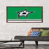 Trends International NHL Dallas Stars - Logo 21 Wall Poster, 22.375" x 34", Mahogany Framed Version view 2
