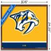 Trends International NHL Nashville Predators - Logo 21 Wall Poster, 22.375" x 34", Mahogany Framed Version view 3