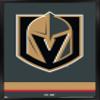 Trends International NHL Vegas Golden Knights - Logo 21 Wall Poster, 14.725" x 22.375", Black Framed Version view 1