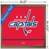 Trends International NHL Washington Capitals - Logo 21 Wall Poster, 14.725" x 22.375", Bronze Framed Version view 3