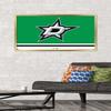 Trends International NHL Dallas Stars - Logo 21 Wall Poster, 22.375" x 34", Gold Framed Version view 2