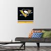 Trends International NHL Pittsburgh Penguins - Logo 21 Wall Poster, 14.72" x 22.37", Premium Poster & Push Pin Bundle view 2