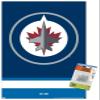 Trends International NHL Winnipeg Jets - Logo 21 Wall Poster, 14.72" x 22.37", Premium Poster & Push Pin Bundle view 1