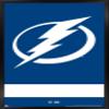 Trends International NHL Tampa Bay Lightning - Logo 21 Wall Poster, 22.375" x 34", Black Framed Version view 1