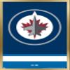 Trends International NHL Winnipeg Jets - Logo 21 Wall Poster, 22.375" x 34", Gold Framed Version view 1