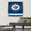 Trends International NHL Winnipeg Jets - Logo 21 Wall Poster, 22.375" x 34", Gold Framed Version view 2
