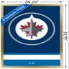 Trends International NHL Winnipeg Jets - Logo 21 Wall Poster, 22.375" x 34", Gold Framed Version view 3