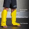 Elite Sports Muay Thai MMA Kickboxing Boys and Girls Shin Guards for Age 4 to 8 Years, Instep Guard Sparring Protective Leg Shin Kick Pads for Kids (Medium, Yellow) view 2