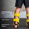 Elite Sports Muay Thai MMA Kickboxing Boys and Girls Shin Guards for Age 4 to 8 Years, Instep Guard Sparring Protective Leg Shin Kick Pads for Kids (Medium, Yellow) view 3