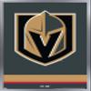 Trends International NHL Vegas Golden Knights - Logo 21 Wall Poster, 14.725" x 22.375", Silver Framed Version view 1