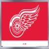 Trends International NHL Detroit Red Wings - Logo 21 Wall Poster, 22.375" x 34", Silver Framed Version view 1