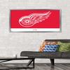 Trends International NHL Detroit Red Wings - Logo 21 Wall Poster, 22.375" x 34", Silver Framed Version view 2