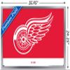 Trends International NHL Detroit Red Wings - Logo 21 Wall Poster, 22.375" x 34", Silver Framed Version view 3