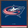 Trends International NHL Columbus Blue Jackets - Logo 21 Wall Poster, 22.375" x 34", Mahogany Framed Version view 1