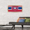 Trends International NHL Montreal Canadiens - Logo 21 Wall Poster, 14.725" x 22.375", Gold Framed Version view 2