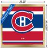 Trends International NHL Montreal Canadiens - Logo 21 Wall Poster, 14.725" x 22.375", Gold Framed Version view 3