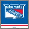 Trends International NHL New York Rangers - Logo 21 Wall Poster, 22.375" x 34", Barnwood Framed Version view 1
