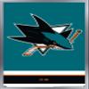 Trends International NHL San Jose Sharks - Logo 21 Wall Poster, 22.375" x 34", Silver Framed Version view 1