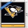 Trends International NHL Pittsburgh Penguins - Logo 21 Wall Poster, 22.375" x 34", Barnwood Framed Version view 3