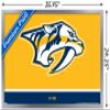 Trends International NHL Nashville Predators - Logo 21 Wall Poster, 22.375" x 34", Silver Framed Version view 3