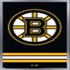Trends International NHL Boston Bruins - Logo 21 Wall Poster, 22.375" x 34", Silver Framed Version view 1