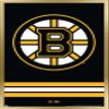 Trends International NHL Boston Bruins - Logo 21 Wall Poster, 22.375" x 34", Gold Framed Version view 1