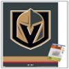 Trends International NHL Vegas Golden Knights - Logo 21 Wall Poster, 14.72" x 22.37", Premium Poster & Push Pin Bundle view 1