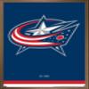 Trends International NHL Columbus Blue Jackets - Logo 21 Wall Poster, 22.375" x 34", Bronze Framed Version view 1