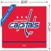 Trends International NHL Washington Capitals - Logo 21 Wall Poster, 22.375" x 34", White Framed Version view 3