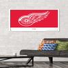 Trends International NHL Detroit Red Wings - Logo 21 Wall Poster, 22.375" x 34", White Framed Version view 2