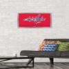 Trends International NHL Washington Capitals - Logo 21 Wall Poster, 14.725" x 22.375", Silver Framed Version view 2
