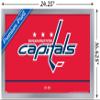 Trends International NHL Washington Capitals - Logo 21 Wall Poster, 14.725" x 22.375", Silver Framed Version view 3